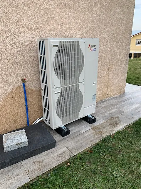 Installation d'une PAC ecodan module exterieur