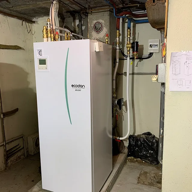 Installation du module intérieur d'une PAC air/eau 