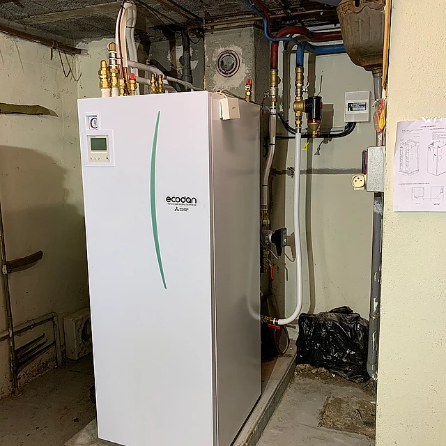 Installation du module intérieur d'une PAC air/eau 